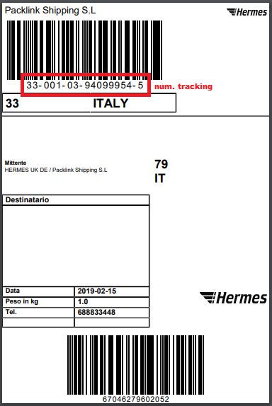 corriere hermes numero di tracking &01138380003028000001307|tracking pacco hermes.